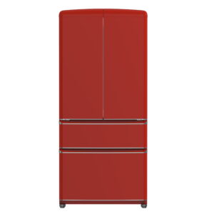 Forno Luigi 33-Inch French Door Refrigerator, 18 cu.ft, Red Finish, Handle-Free Design, ENERGY STAR Certified