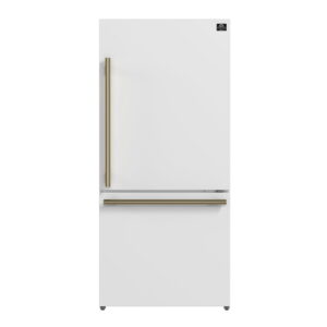 Forno FFFFD178531W 17.2 Cu. Ft. White Counter-Depth Bottom-Freezer Refrigerator