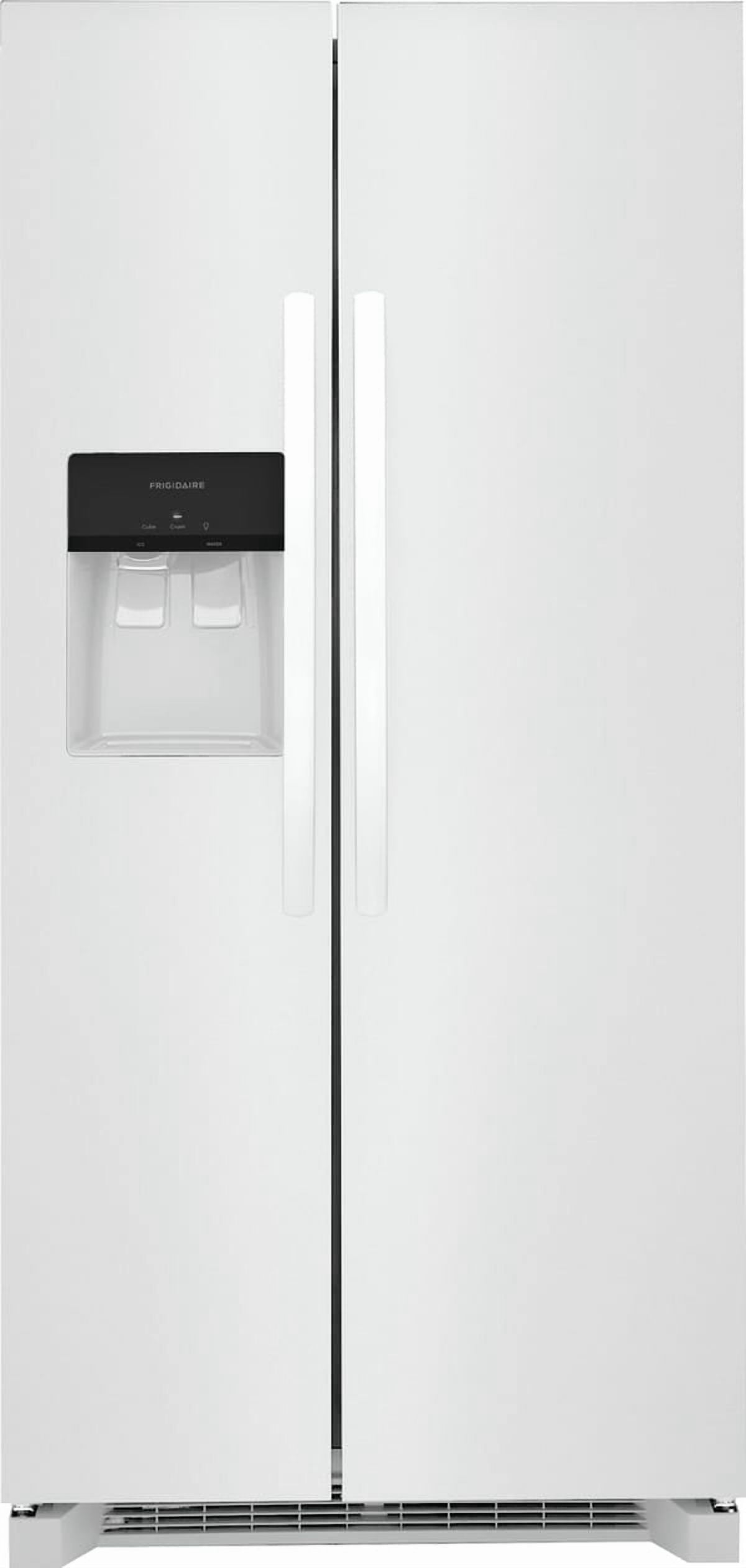Frigidaire FRSS2323AW 22 Cu. Ft. 33" Standard-Depth Side-by-Side Refrigerator, White