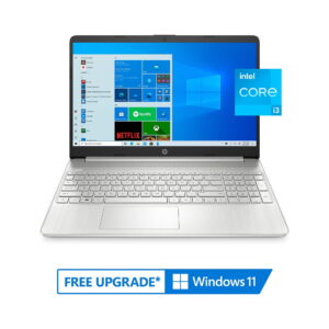 HP 15.6" Laptop, Intel Core i3-1115G4, 8GB RAM, 256GB SSD, Windows 10 Home, Natural Silver, 15-dy2091wm