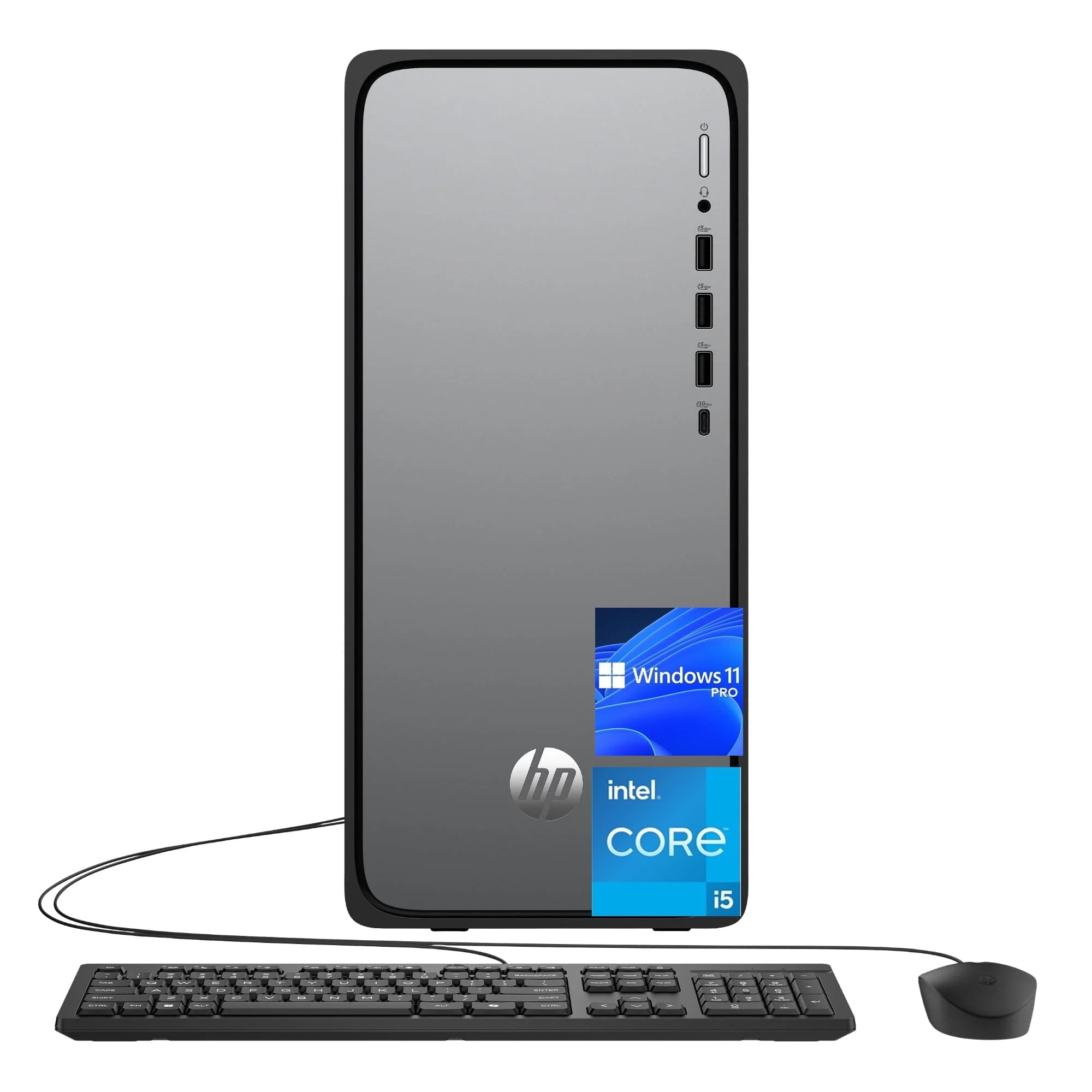 HP OmniDesk Desktop, Intel Core i5-14400(Beats Intel i7-13650HX), 8 GB DDR5 RAM, 512 GB SSD, Intel UHD Graphics,Windows 11 Pro