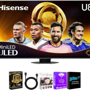 Hisense 75U8QGKIT1 75 inch Class U8 Series 4K Mini LED QLED Smart Google TV UHD HDR Dolby Vision Dolby Atmos 14