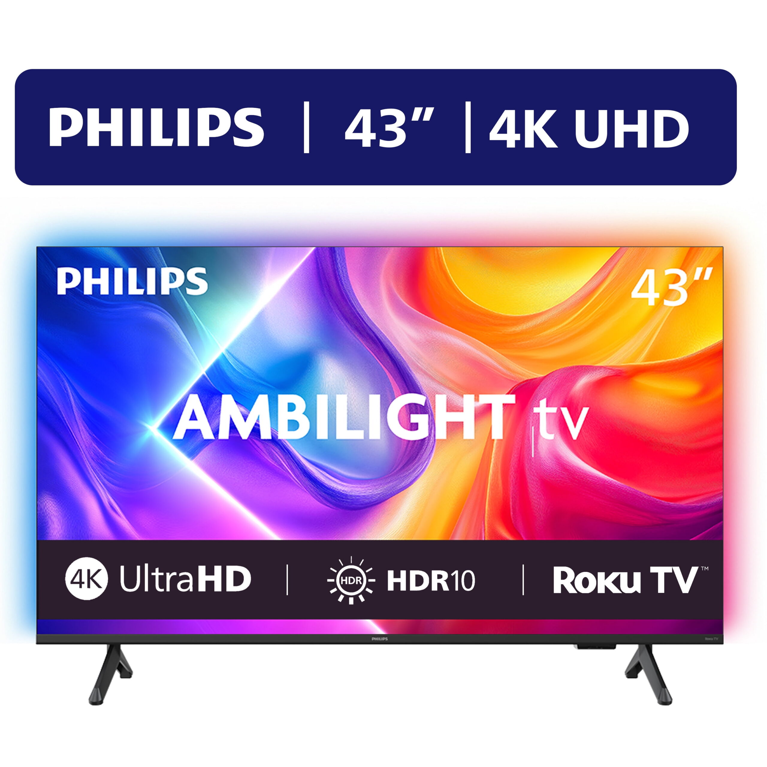 Philips 43" Class 4K UHD Ambilight Roku Smart TV (43PUL7875/F7)