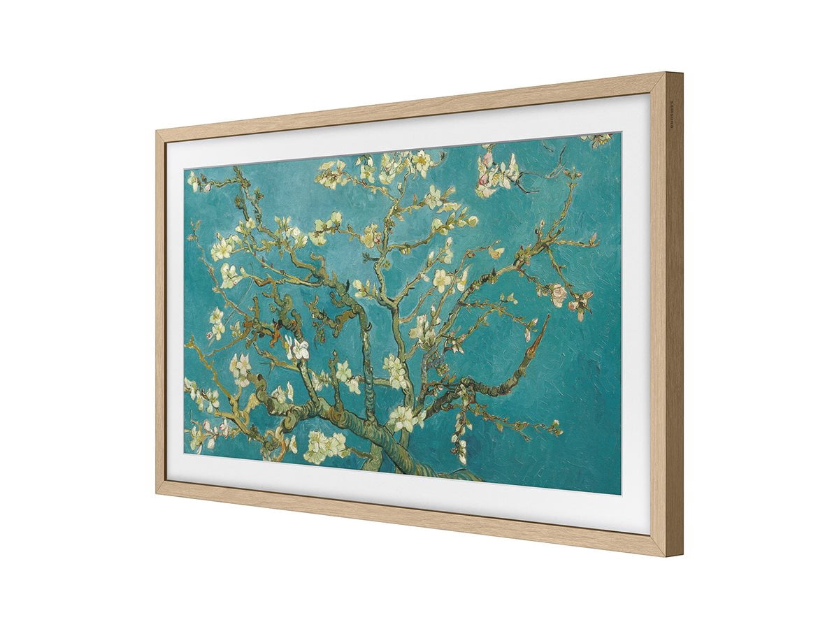 Samsung 75" The Frame Customizable Bezel (2021, Modern Teak)