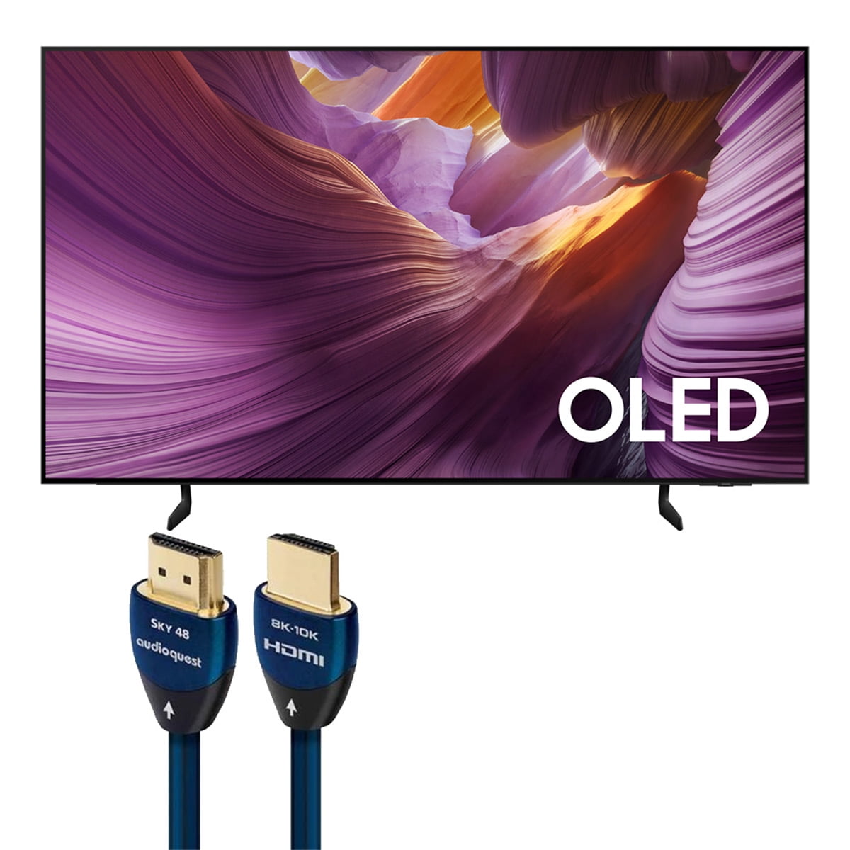 Samsung QN77S85FAFXZA S85F 77 Inch 4K OLED Smart TV with AudioQuest SKY 3m HDMI Cable
