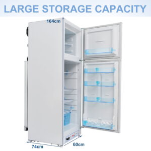 Smad 9.3 Cu ft Propane Refrigerator LPG Cottage Cabin Camper Gas Fridge RV Home