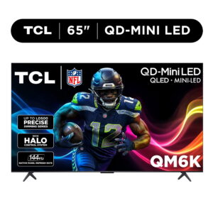 TCL 65" Class QM6K Series QD-Mini LED QLED 4K UHD HDR Smart Google TV (NEW 2025) - 144Hz, Dolby Atmos Onkyo Audio, Halo Control System - 65QM6K
