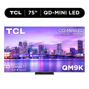 TCL 75" Class QM9K Series QD-Mini LED QLED 4K UHD Smart Google TV with Gemini (NEW 2025) - 144Hz, Local Dimming, CrystGlow WHVA Panel - 75QM9K
