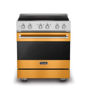 Viking - 30 in. Wide 4 Elements 3-Series Induction Self-Clean Range - Daffodil