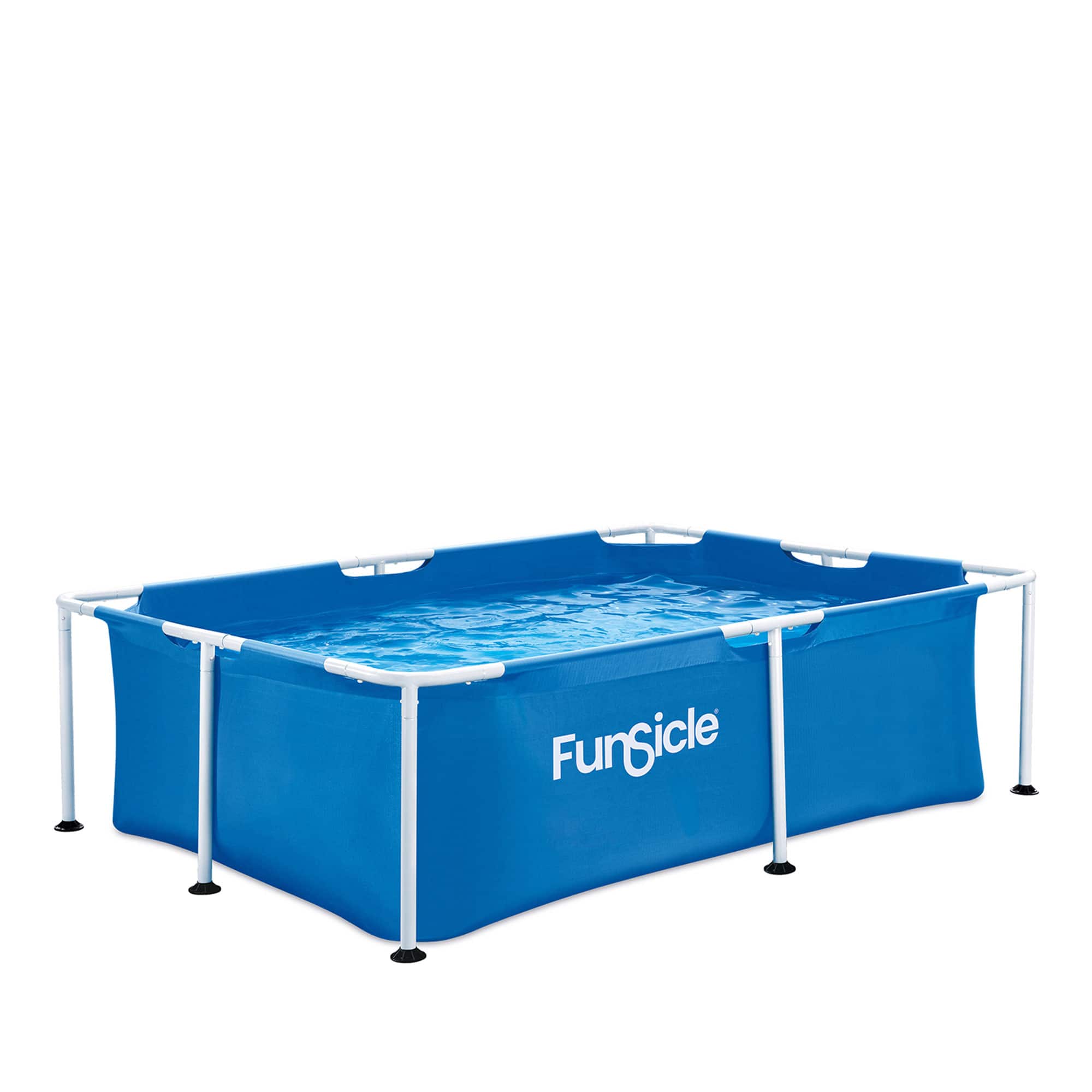 Funsicle - 7' x 5' Above Ground Activity Lap Swimming Pool for Family and Kids - Blue