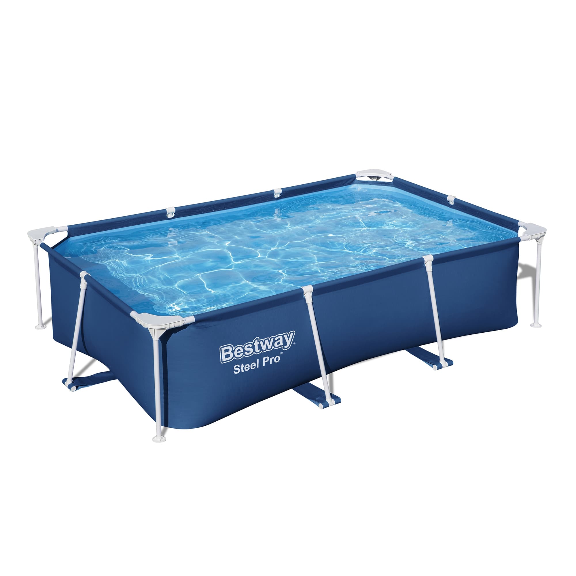 Bestway - Steel Pro 8.5'x67"x24" Rectangular Above Ground Outdoor Swimming Pool