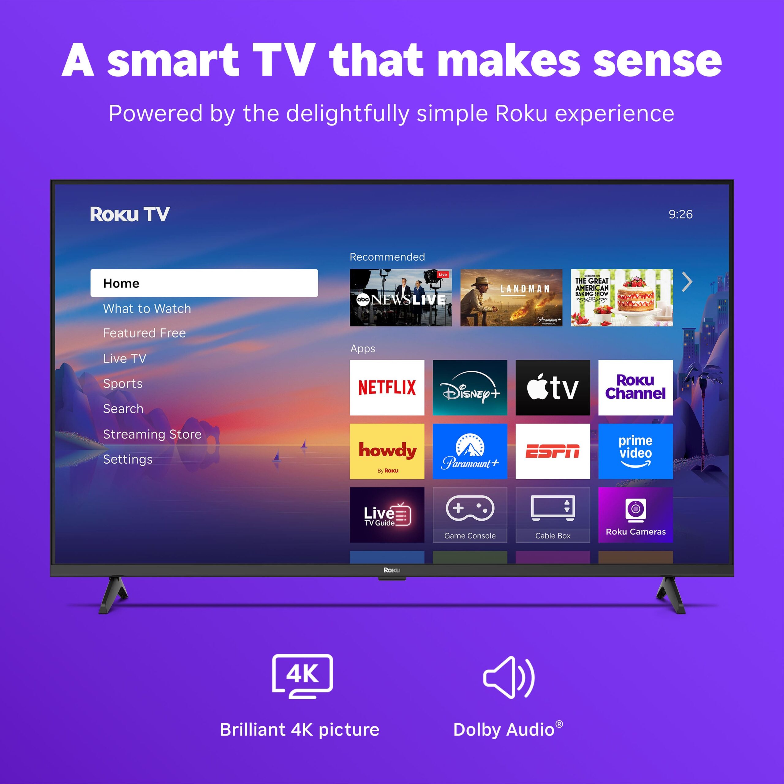 Roku - 50" Class 4K HDR LED Smart RokuTV (2025) - Image 4