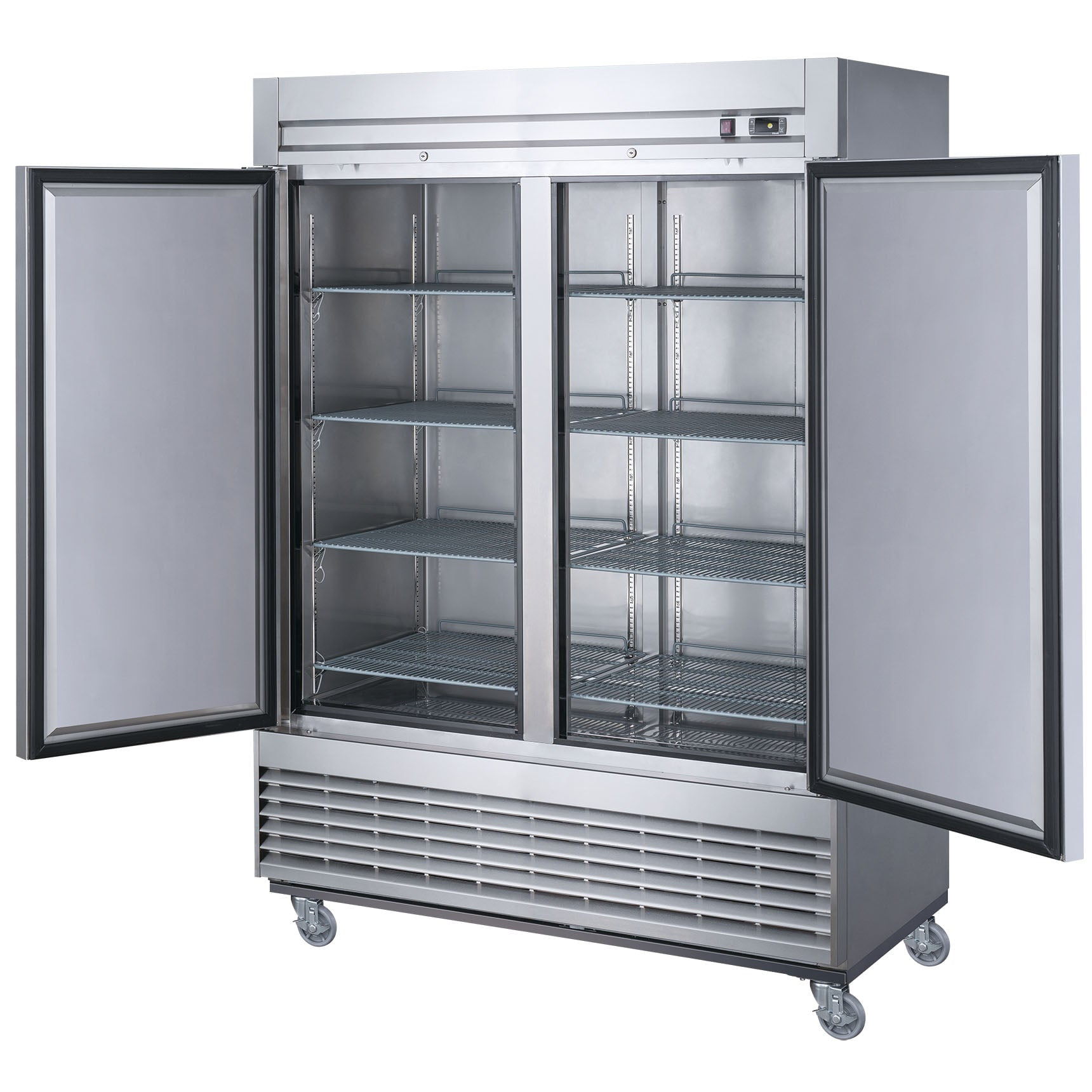NSF 54'' Reach In Refrigerator 42 Cu.ft. Commercial 2-Door Upright Refrigerator in Stainless Steel - Image 6