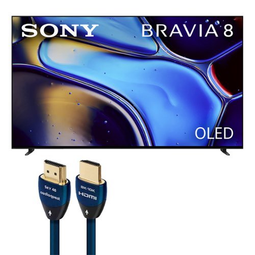 Sony - K65XR80M2 BRAVIA 8 II 65 Inch QD-OLED 4K HDR TV with AudioQuest SKY 3m HDMI Cable - Image 3