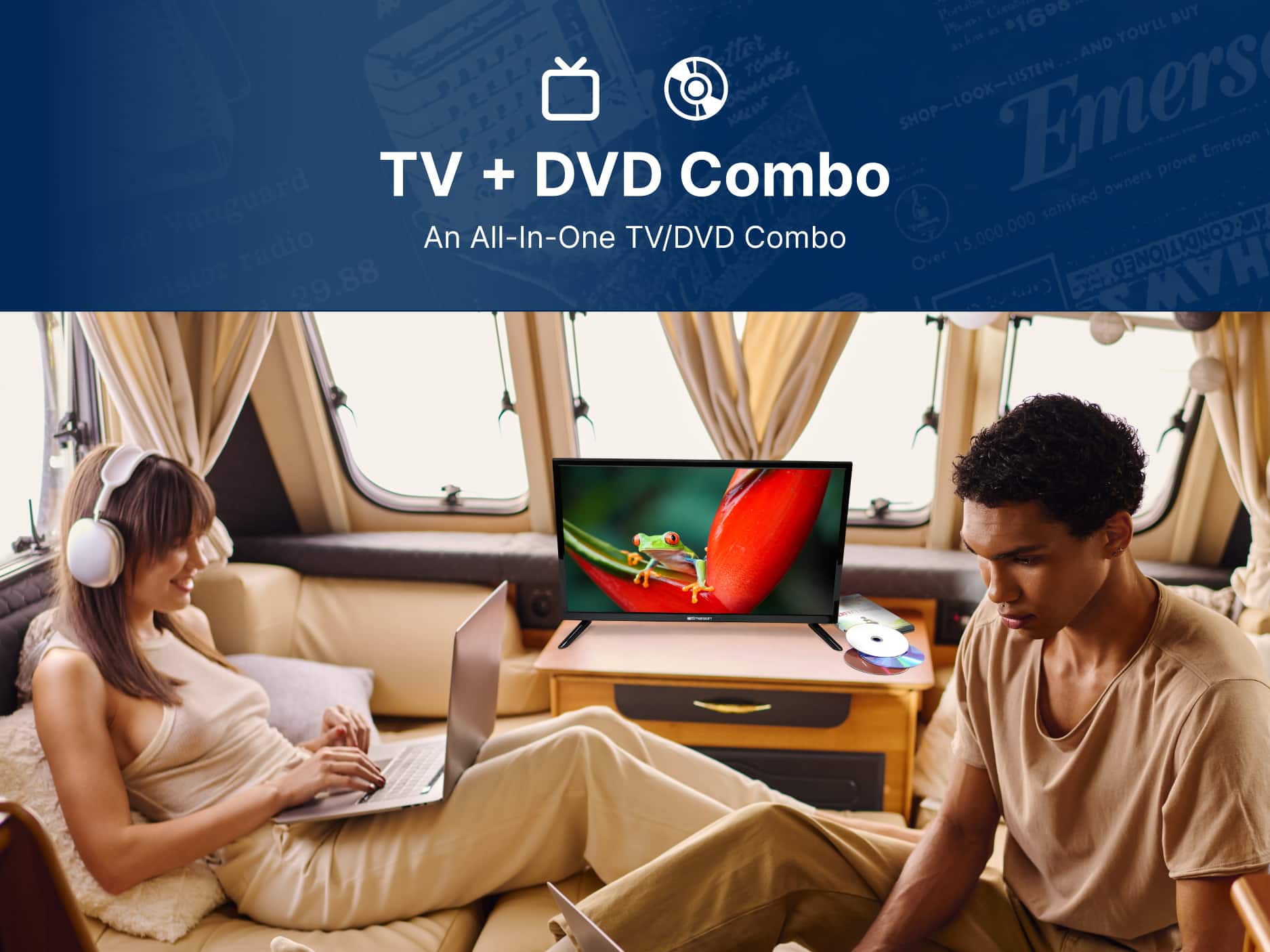 Emerson - ETD-2450 24" Class LED HDTV with Built-In DVD Player - Image 5
