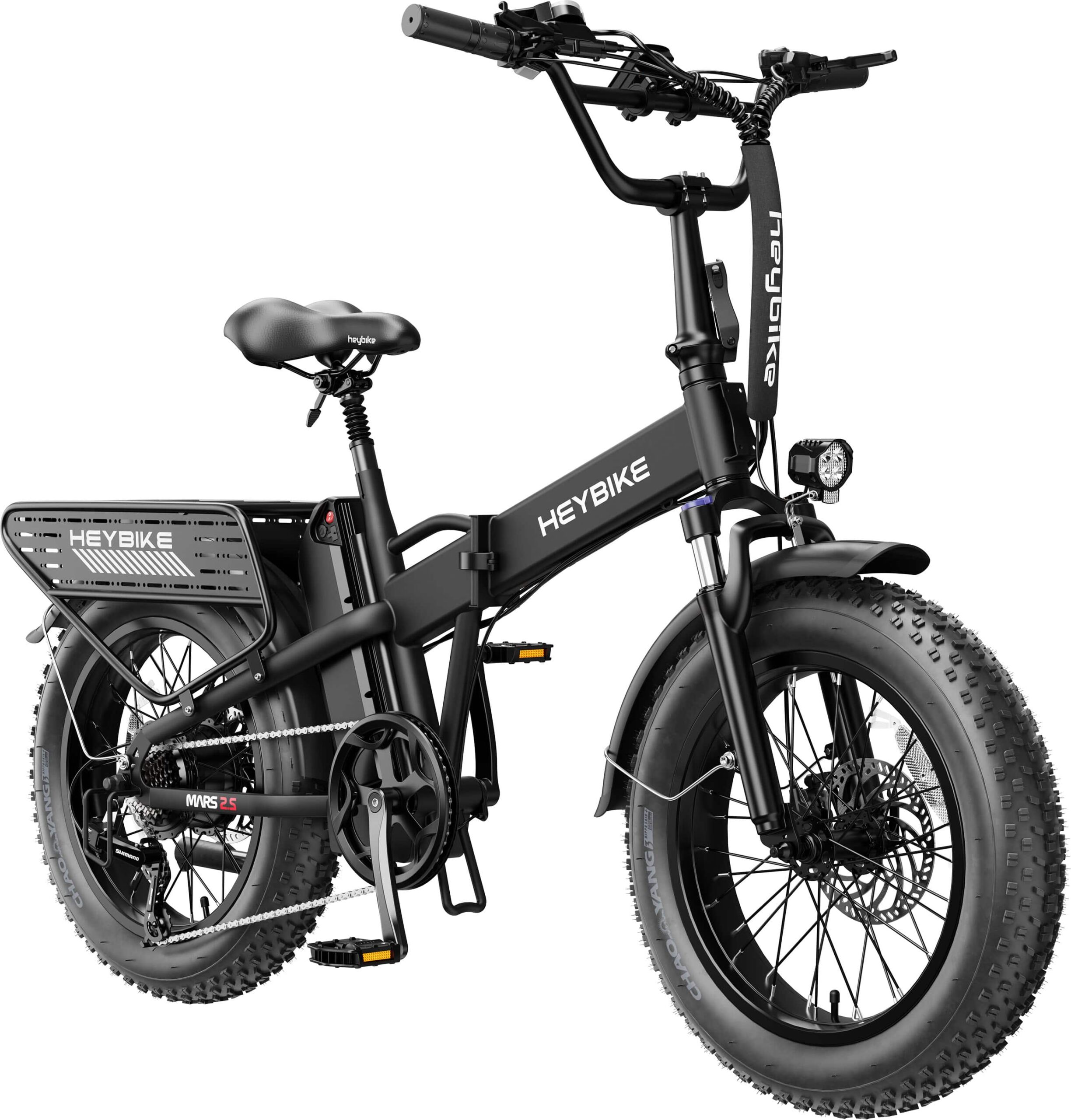 Heybike - Mars 2.5 Foldable E-bike w/ 45mi Max Operating Range & 28 mph Max Speed-UL Certified - Black