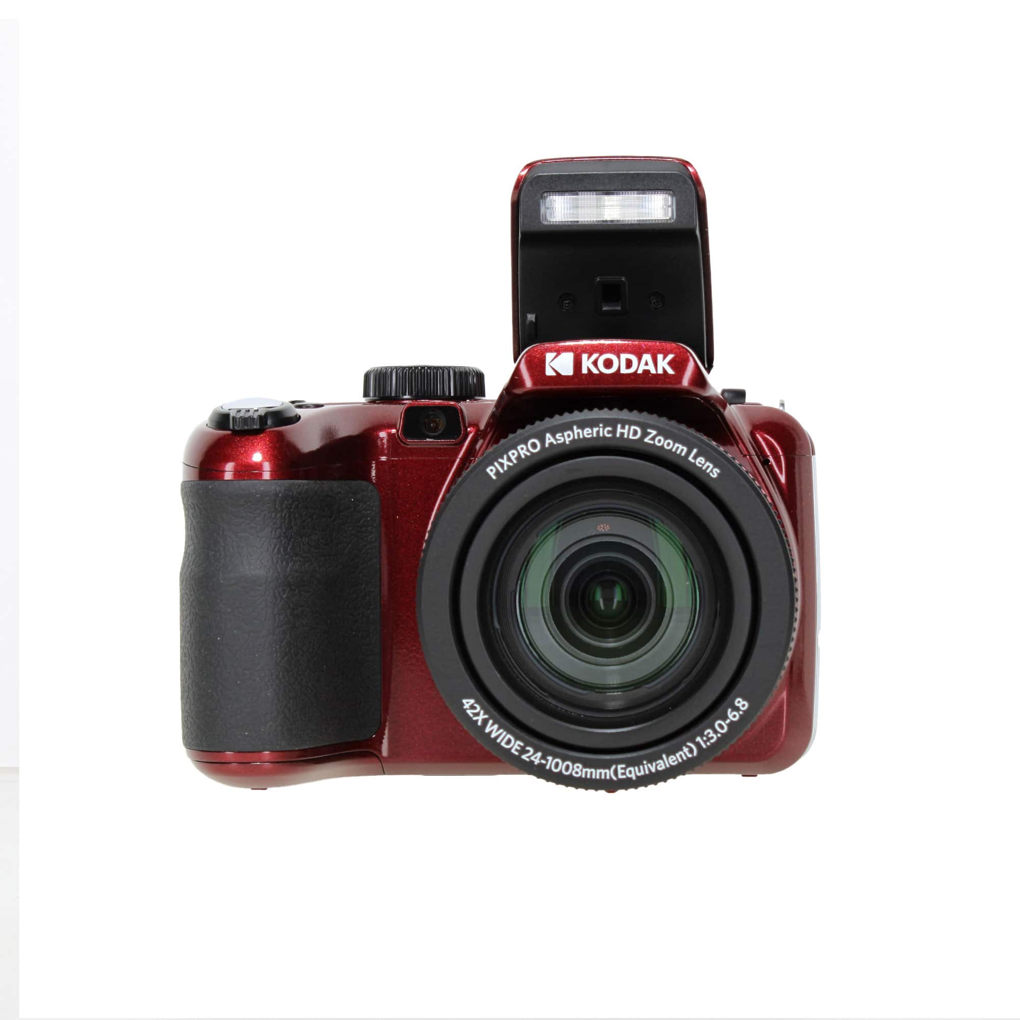 Kodak - PIXPRO AZ425 Digital Camera (Red) (AZ425RD) + 64GB Card + Bag + Cloth - Image 3