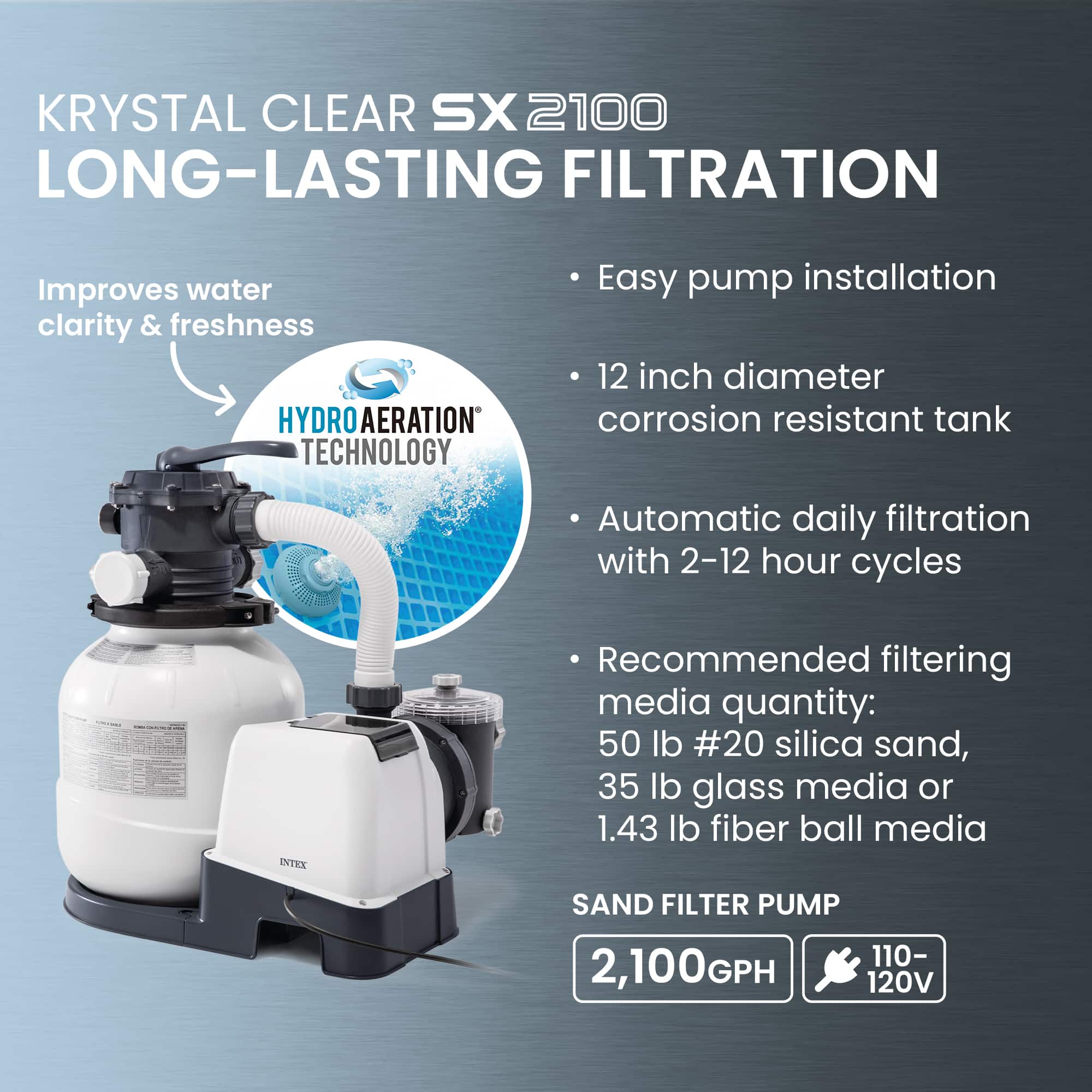 Intex - Ultra XTR Frame 20'x48" Above Ground Pool and OptiFlow Premium Filter Sand - Image 5