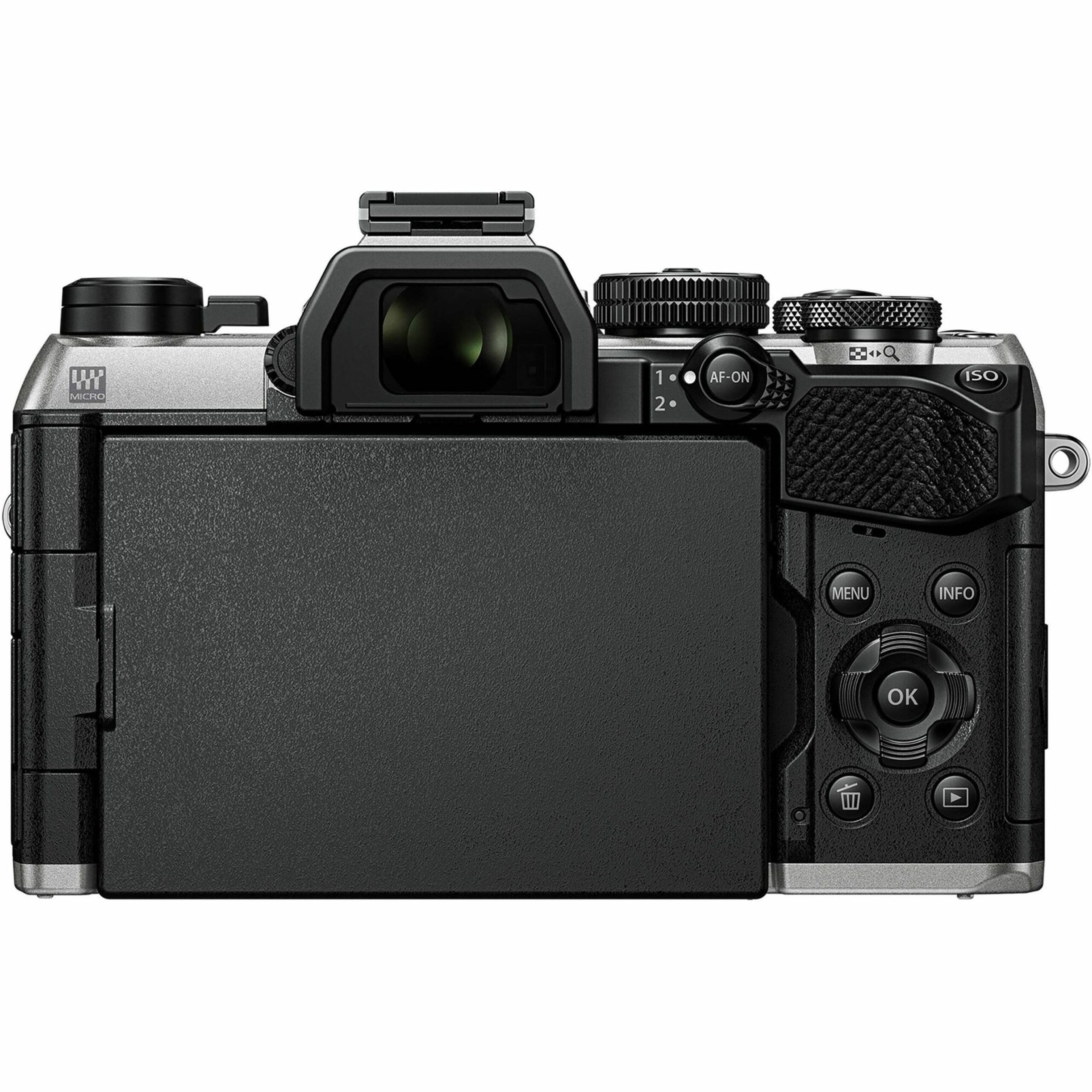 Olympus - V210070SU000 4K Video Mirrorless Camera Body Only - Silver - Image 5