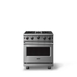 Viking - 30 in. Wide 4 Burner Professional 5 Series 4.0 Cu. Ft. Freestanding Gas Convection Range - Stainless Steel