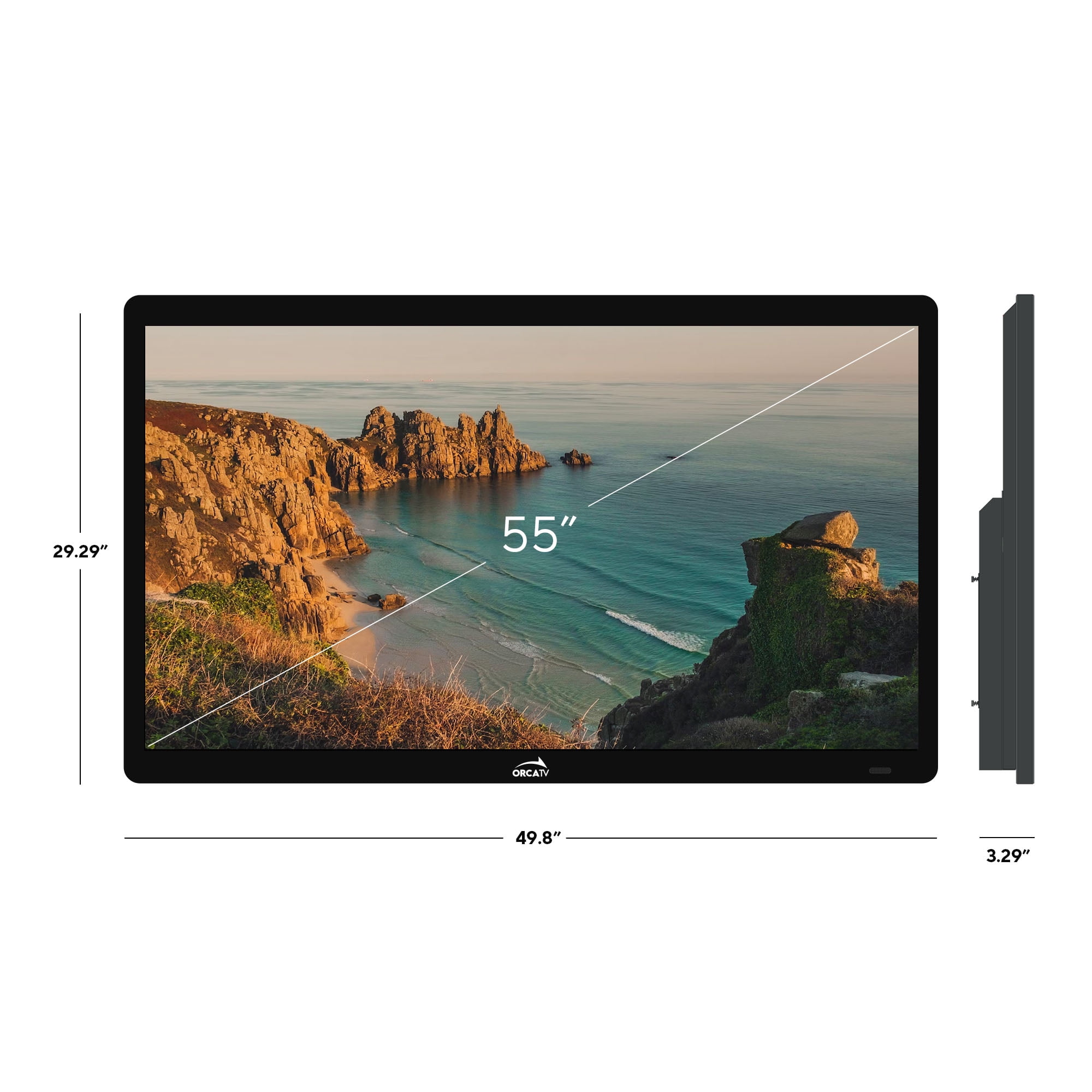 NavaTV 55" 4K UHD LED Partial Sun Outdoor Smart TV + Wall Mount, IP54 Weatherproof, Tempered Anti-Glare Television (NVTV550SM) - Image 6