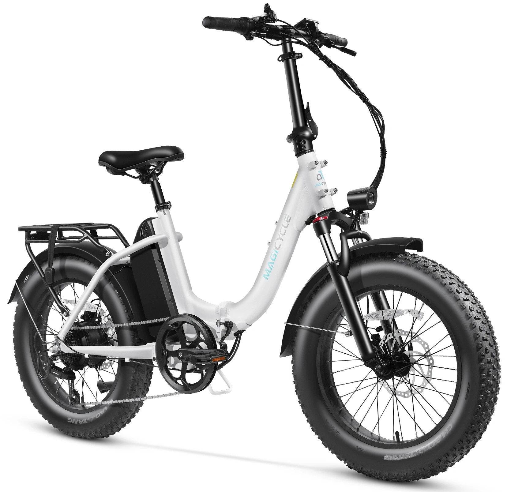 Magicycle - Jaguarundi 2.0 Torque Sensor Ebike 750W/Peak 1100W Motor w/ 60 mi Max Operating Range & 28 mph Max Speed - White - Image 3