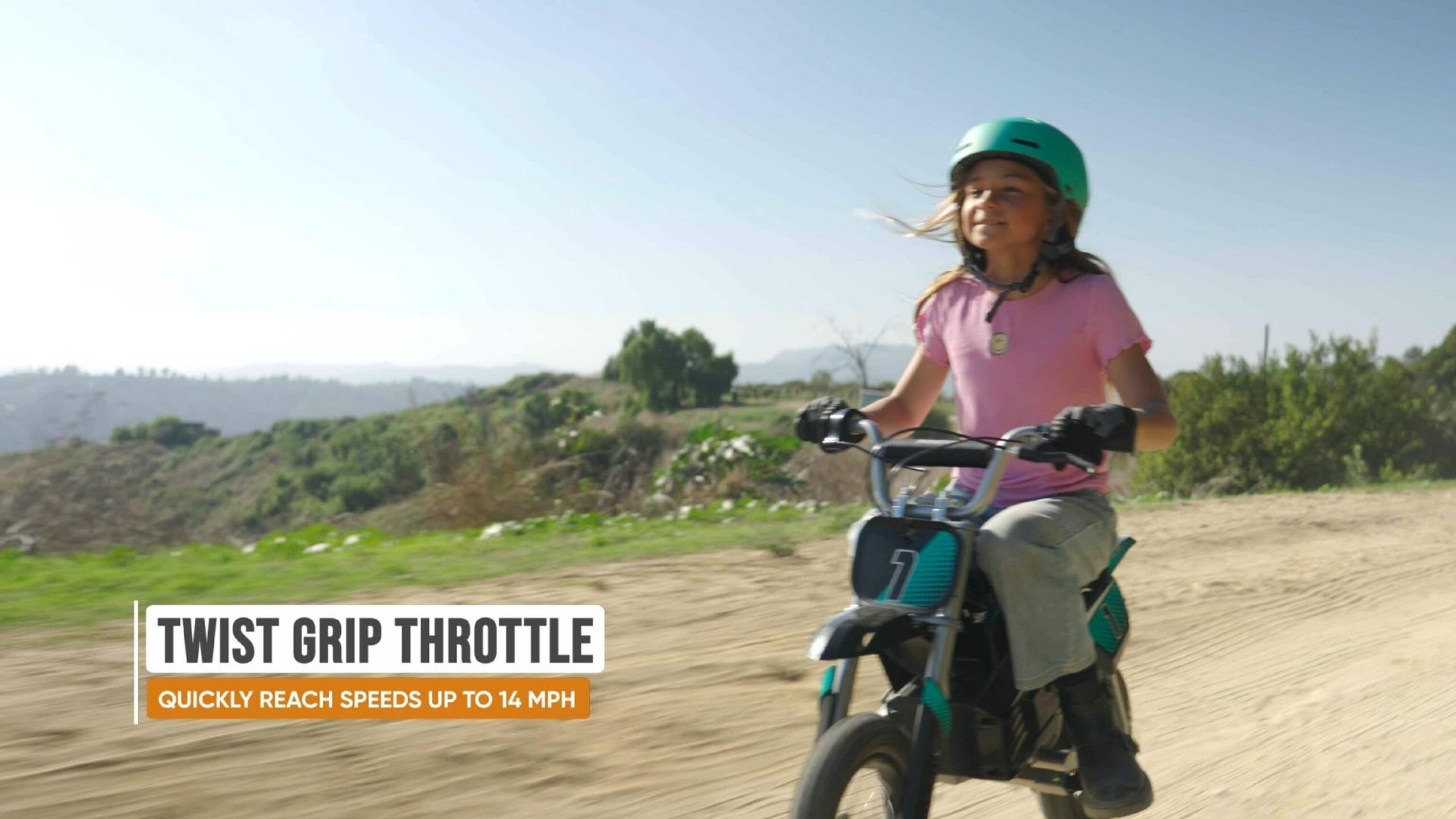 Razor - Dirt Rocket MX350 for Kids w/ 7 miles Max Operating Range and 14 mph Max Speed - Small - Teal/Black - Image 5