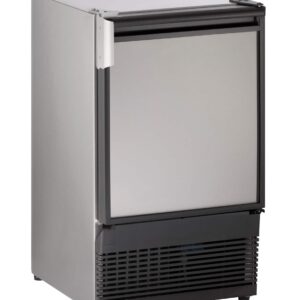 U-Line - 15" 25-lb Crescent Ice Maker - Stainless Steel