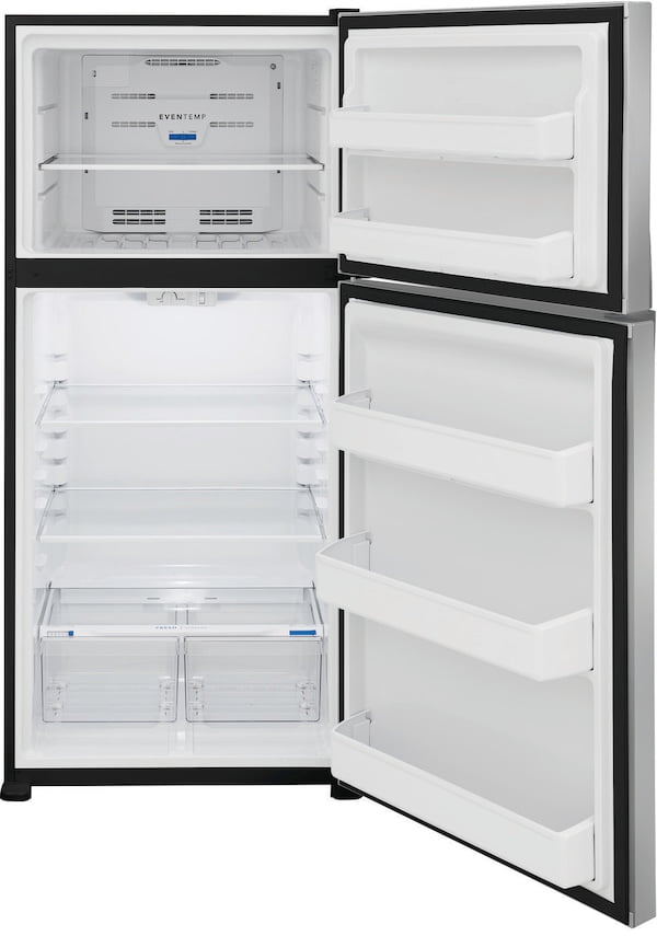 Frigidaire FFHT2022AS 30" Wide 20 Cu. Ft. Energy Star Certified Top Freezer Refrigerator, Stainless Steel - Image 3