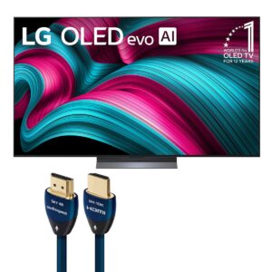 LG - OLED65C5PUA 65 Inch 4K OLED evo C5 Smart TV with AudioQuest SKY 3m HDMI Cable