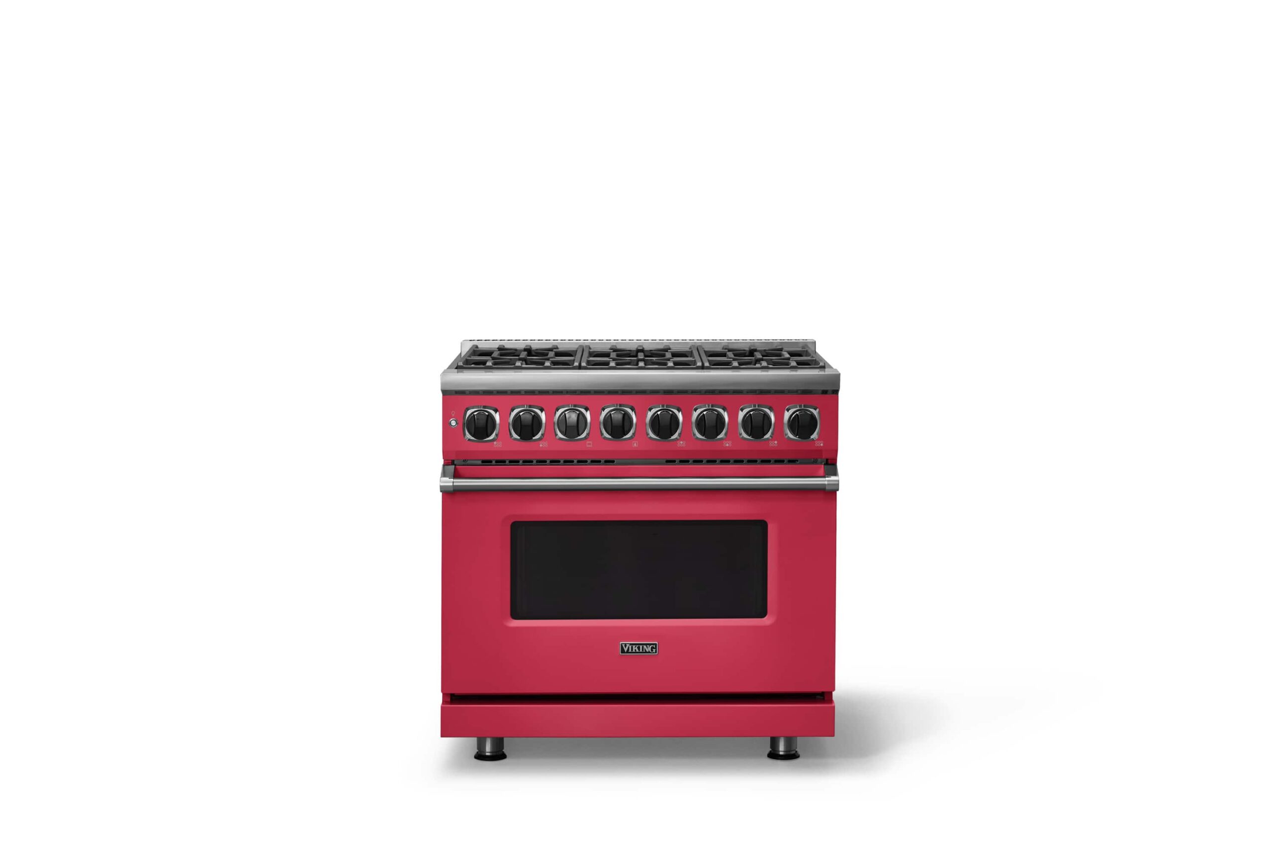 Viking - 36"W. 7Series  5.6 Cu. Ft. Dual Fuel Self-Clean 6 Burner Range-Valentine - Valentine