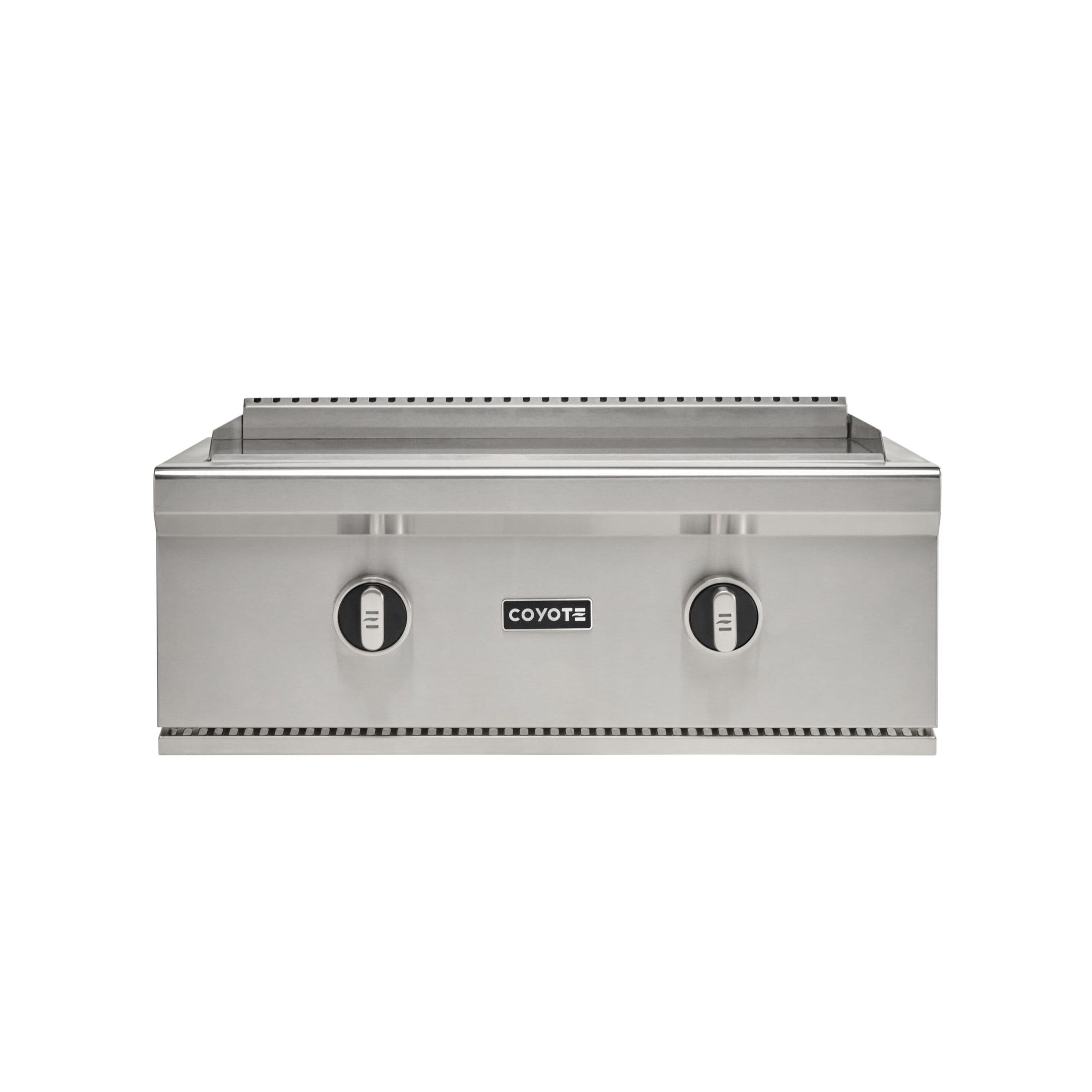 30" Coyote Outdoor Living Flat Top Grill Built-in Liquid Propane Gas (LP) - Stainless Steel
