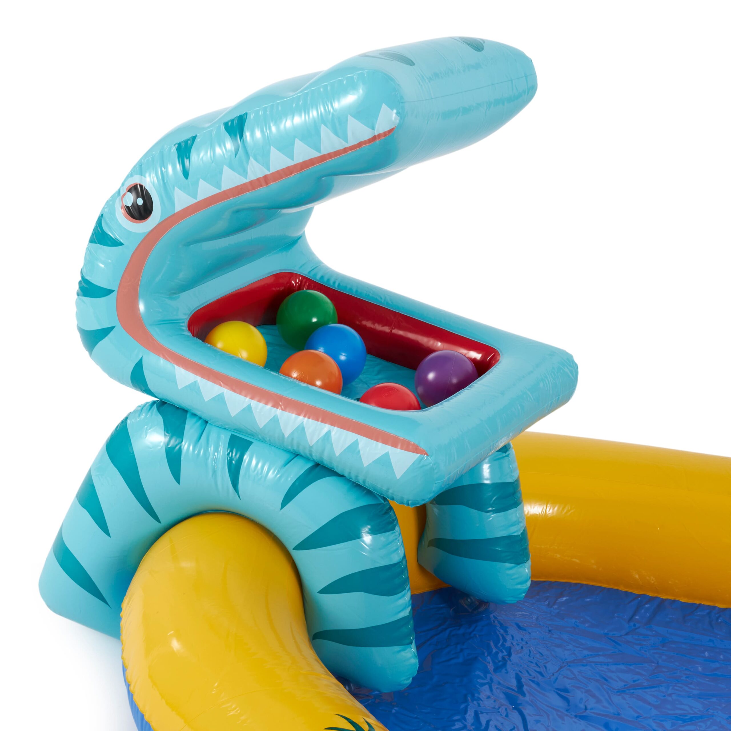 Intex - Inflatable Dinosaur Water Splash Play Center & Plastic Fun Ballz, 100 Pack - Multi-colored - Image 5