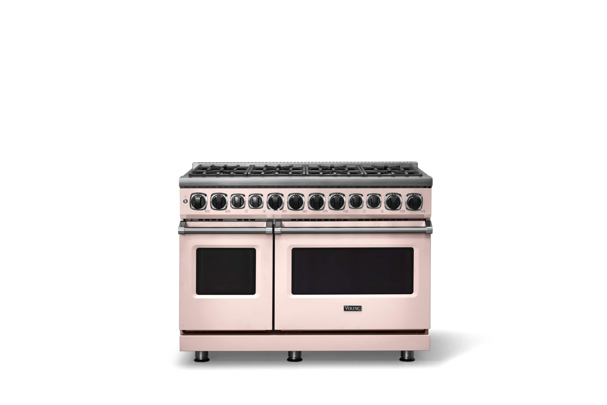 Viking - 48"W. 7.3 Cu. Ft. 7Series Self-Clean LP Dual Fuel 8 Burner Range-Blush - Blush