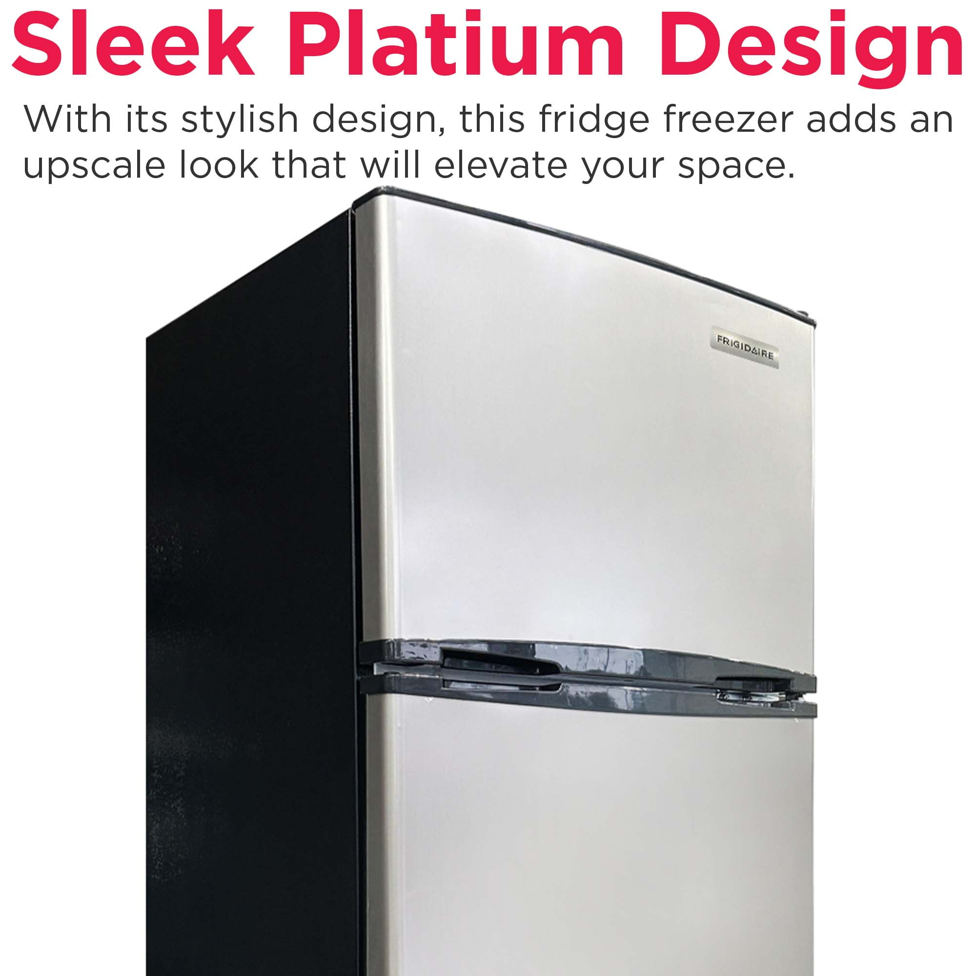Frigidaire 7.5 Cu Ft Refrigerator, Stainless Steel Look Platinum Series Top Mount Fridge for Apartment, Kitchen, Office, Garage - Image 6
