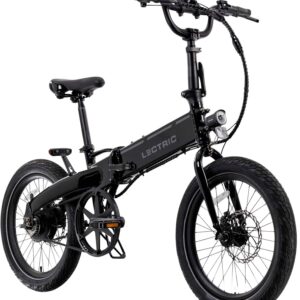 Lectric eBikes - XP Lite2 Foldable Belt Drive eBike: 45 miles Max Operating Range & 20 mph Max Speed - Unisize - JW Black