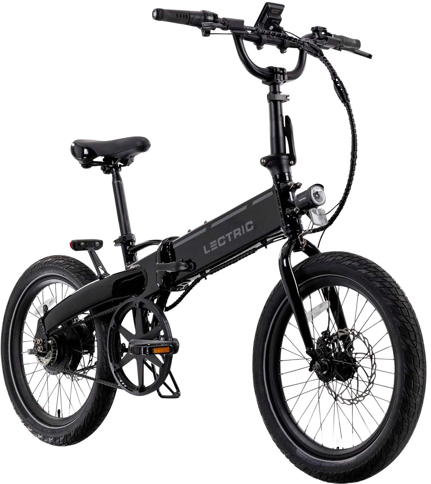 Lectric eBikes - XP Lite2 Foldable Belt Drive eBike: 45 miles Max Operating Range & 20 mph Max Speed - Unisize - JW Black
