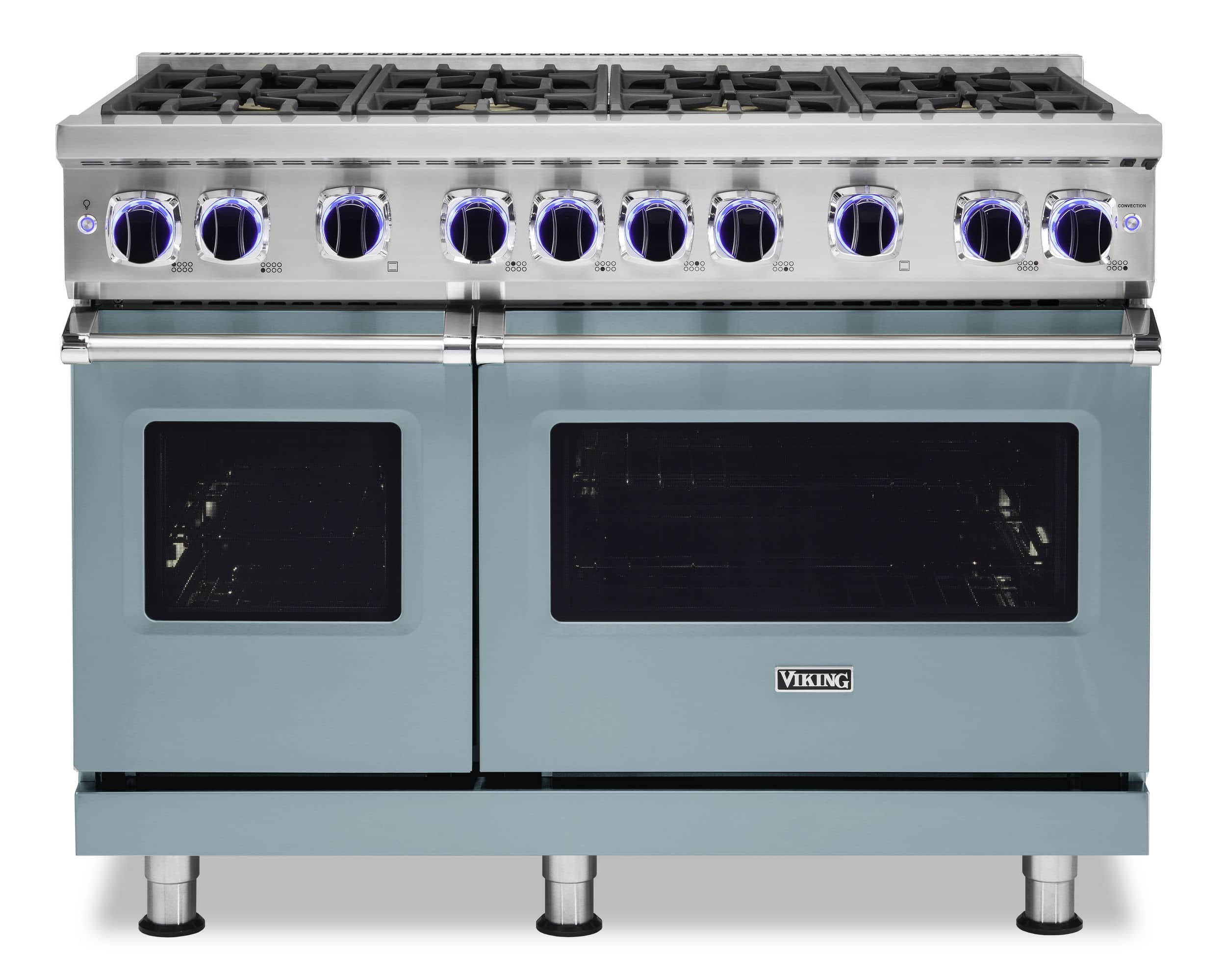 Viking - 48 in. Wide 8 Burner VGR Freestanding 7 Series Gas Range - November Sky