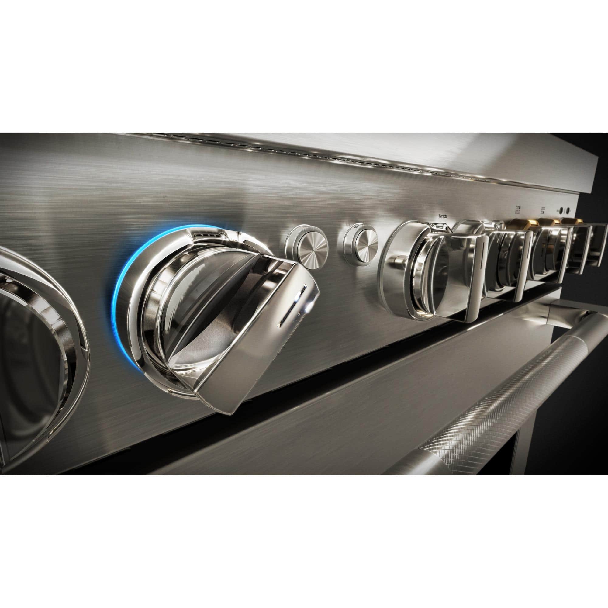 JennAir - 48 in. Wide 6 Elements RISE 6.3 Cu. Ft. Freestanding Electric Induction Range - Stainless Steel - Image 4