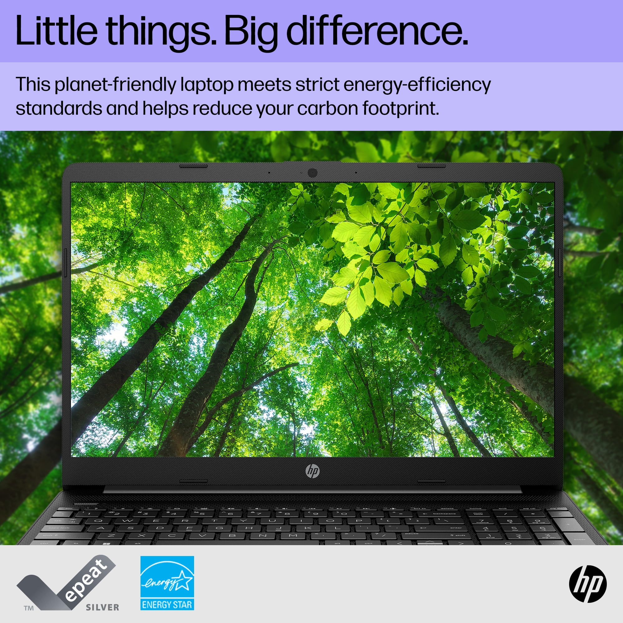 HP 15.6" Laptop, Intel Pentium Silver N5030, 4GB RAM, 128GB SSD, Jet Black, Windows 11 Home in S mode, 15-dw1783wm - Image 8