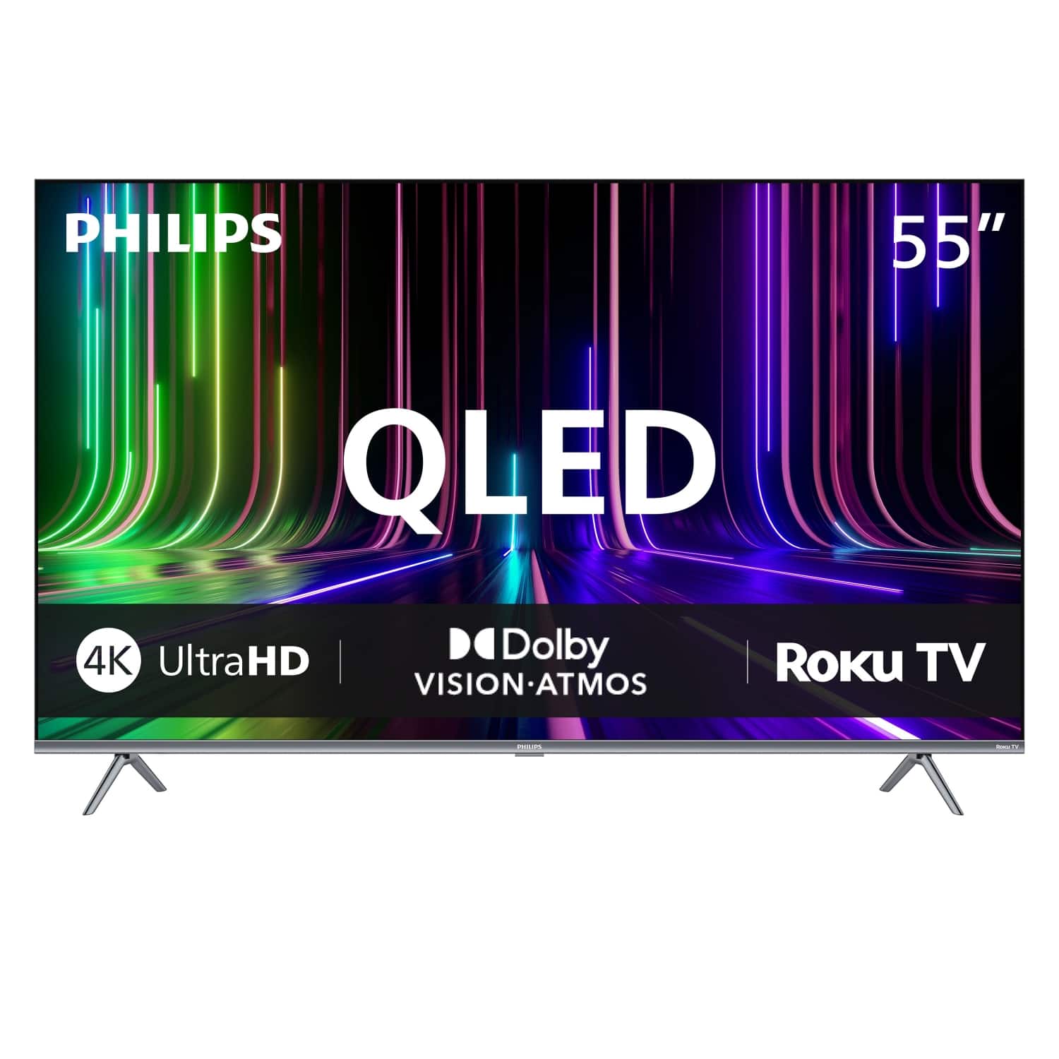 Philips - 55" Class 7900 Series QLED 4K UHD Smart Roku TV