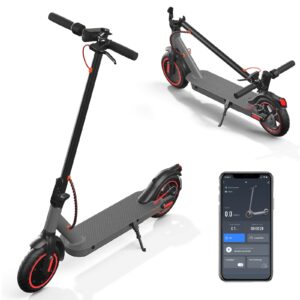 KERDOM - Portable Electric Scooter 15 Miles Range, Daily Commuting Scooter Climbing E Scooter, Smart Control Lock, Smooth Turning - Black