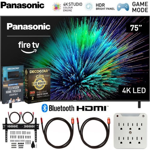 Panasonic - 75" W70 Series LED 4K UHD Smart Fire TV (2025) with 26 Month Extended Warranty Protection Plan Bundle - Image 3