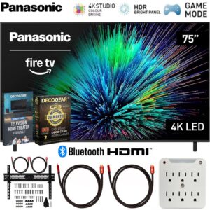 Panasonic - 75" W70 Series LED 4K UHD Smart Fire TV (2025) with 26 Month Extended Warranty Protection Plan Bundle