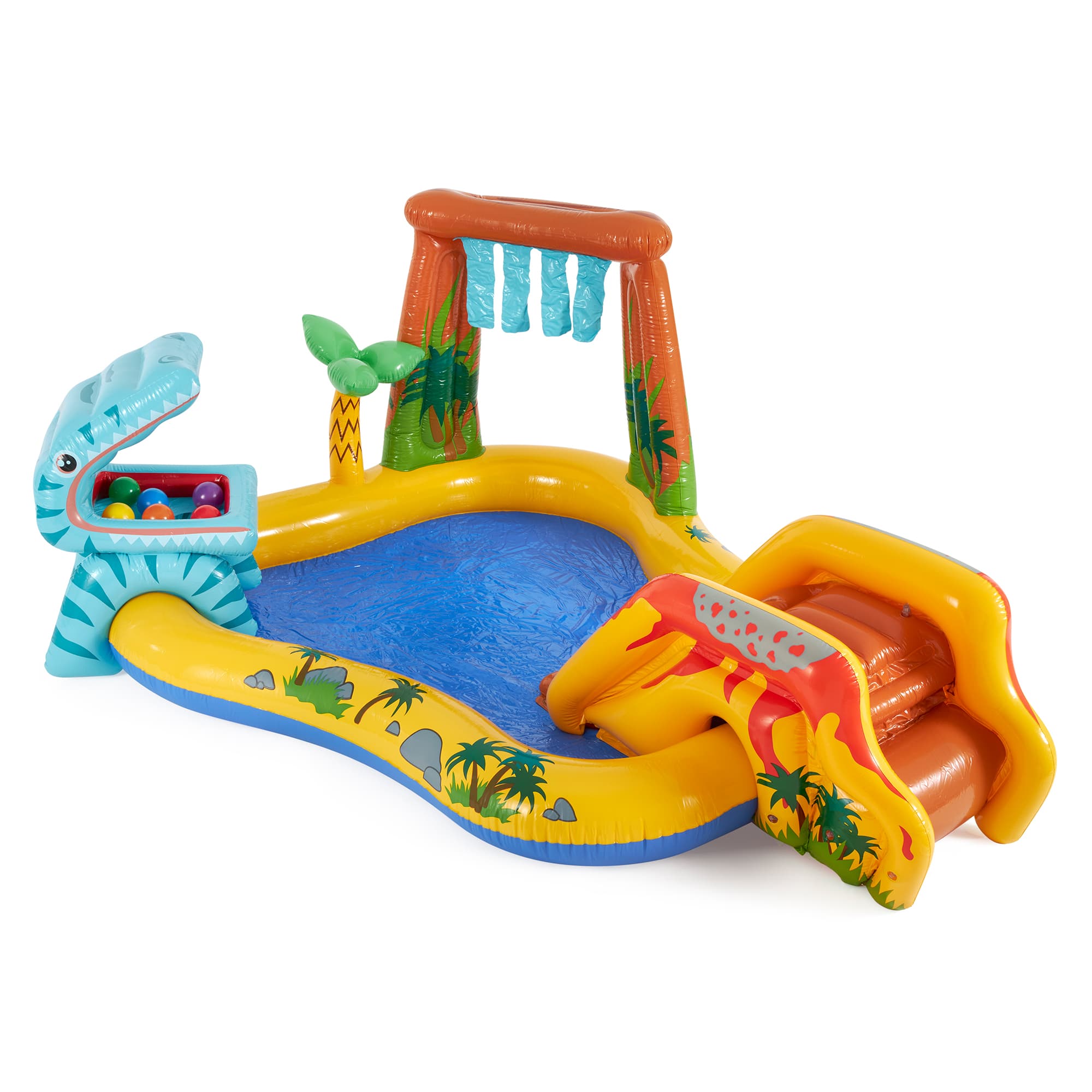 Intex - 8ft x 6.25ft x 43in Dinosaur Play Pool & Inflatable Rainbow Play Pool - Image 2